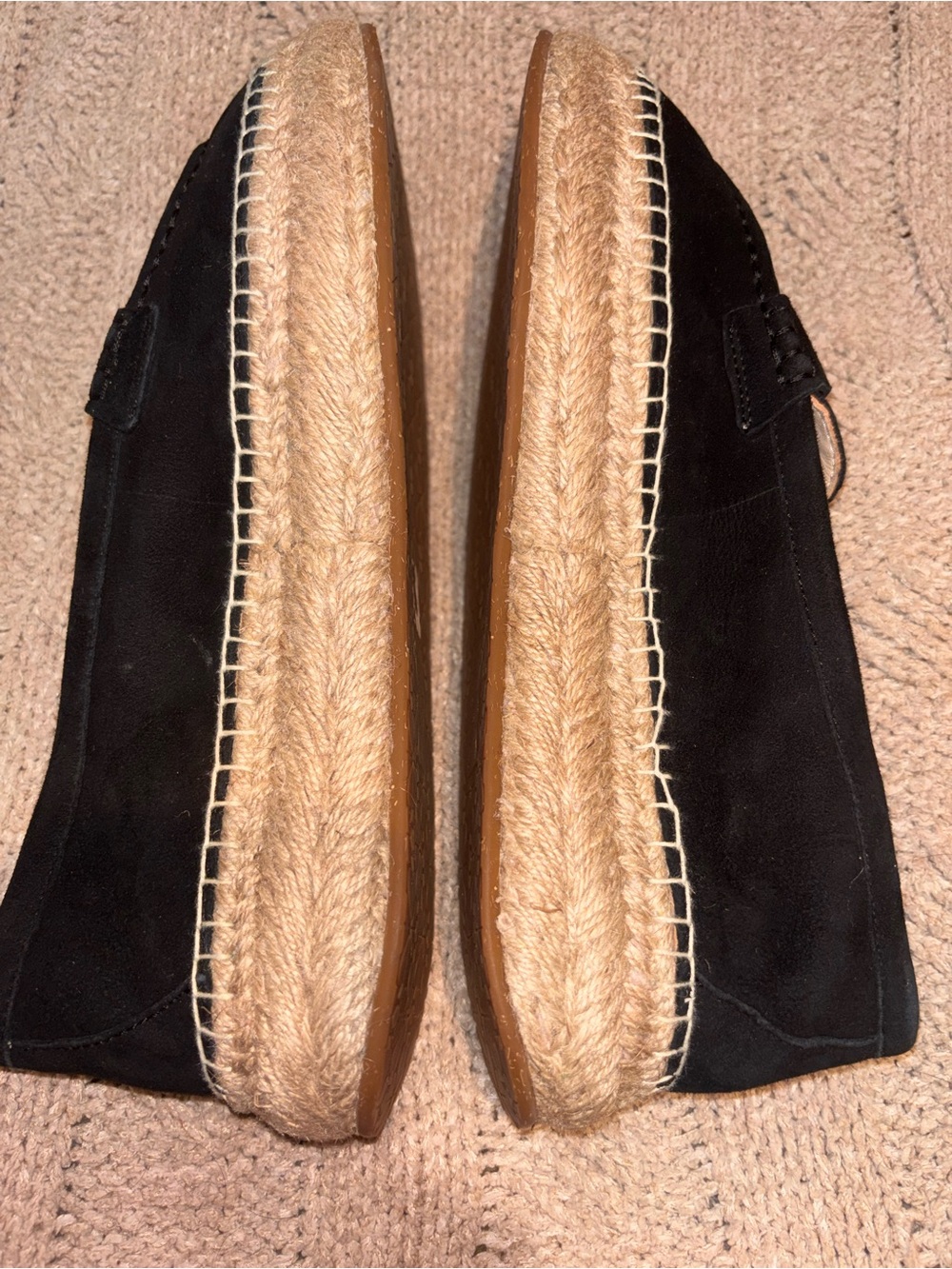 NWT Kate Spade Eastwell Black Suede Espadrille Loafers Women’s 10 - Picture 9 of 10